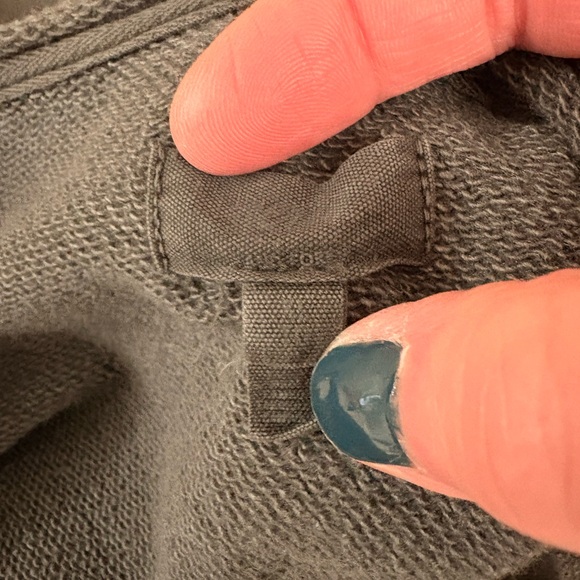 Aerie Charcoal Ruffle Sleeve Sweatshirt - Picture 4 of 4